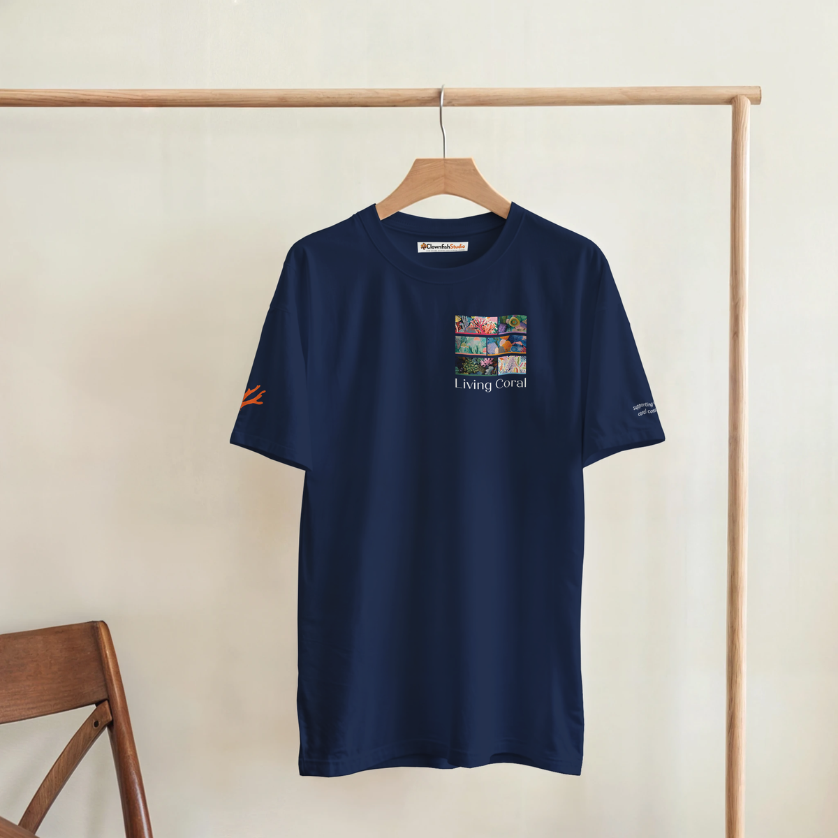 Après-Dive T-Shirt - Living Coral: The Signature Collection