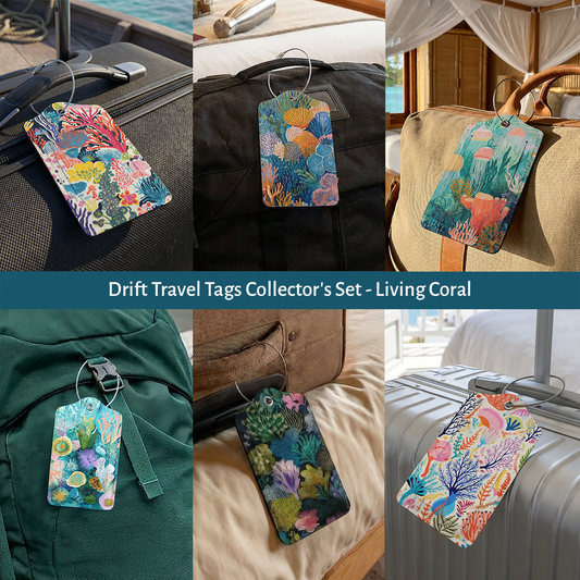 Drift Travel Tags Collector's Set - Living Coral