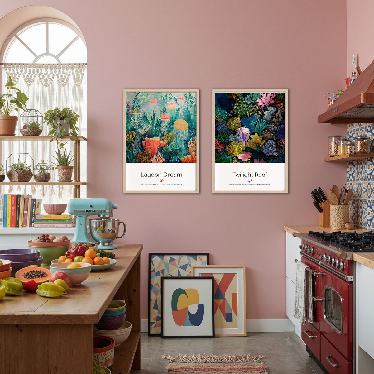 Premium Art Print - Living Coral: Lagoon Dream