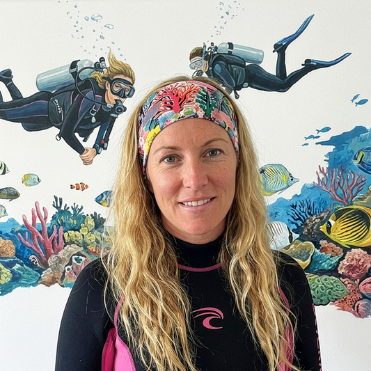 Sea-Ready Headband - Living Coral: Coral Symphony