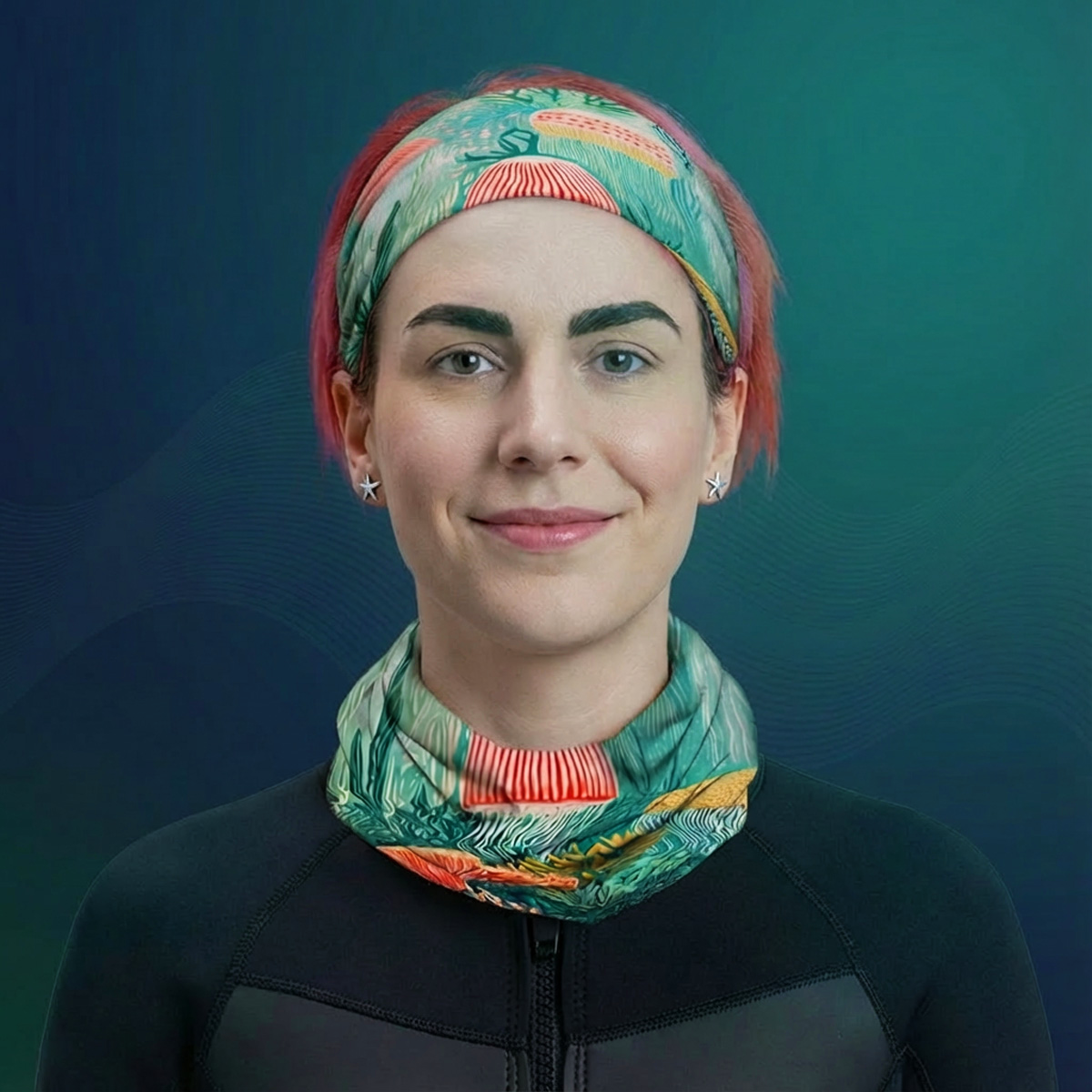 Sea Breeze Neckwear - Living Coral: Lagoon Dream