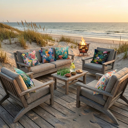 Ocean Dream Pillowcases Collector’s Set – Living Coral