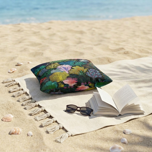 Ocean Dream Pillowcase - Living Coral: Twilight Reef