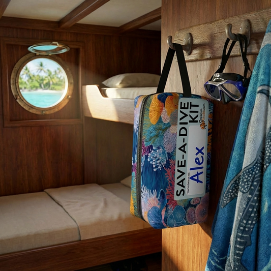 Save-A-Dive Zip Pack - Living Coral: Azure Bloom