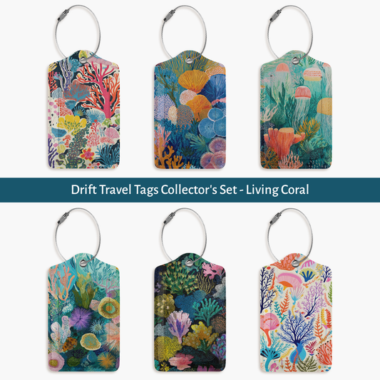 Drift Travel Tags Collector's Set - Living Coral
