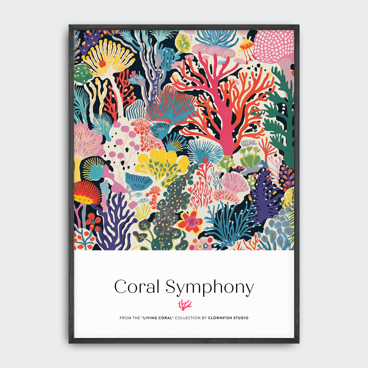 Premium Art Print - Living Coral: Coral Symphony