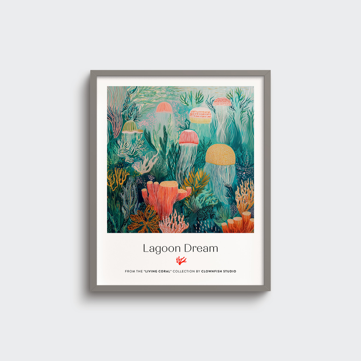 Premium Art Print - Living Coral: Lagoon Dream