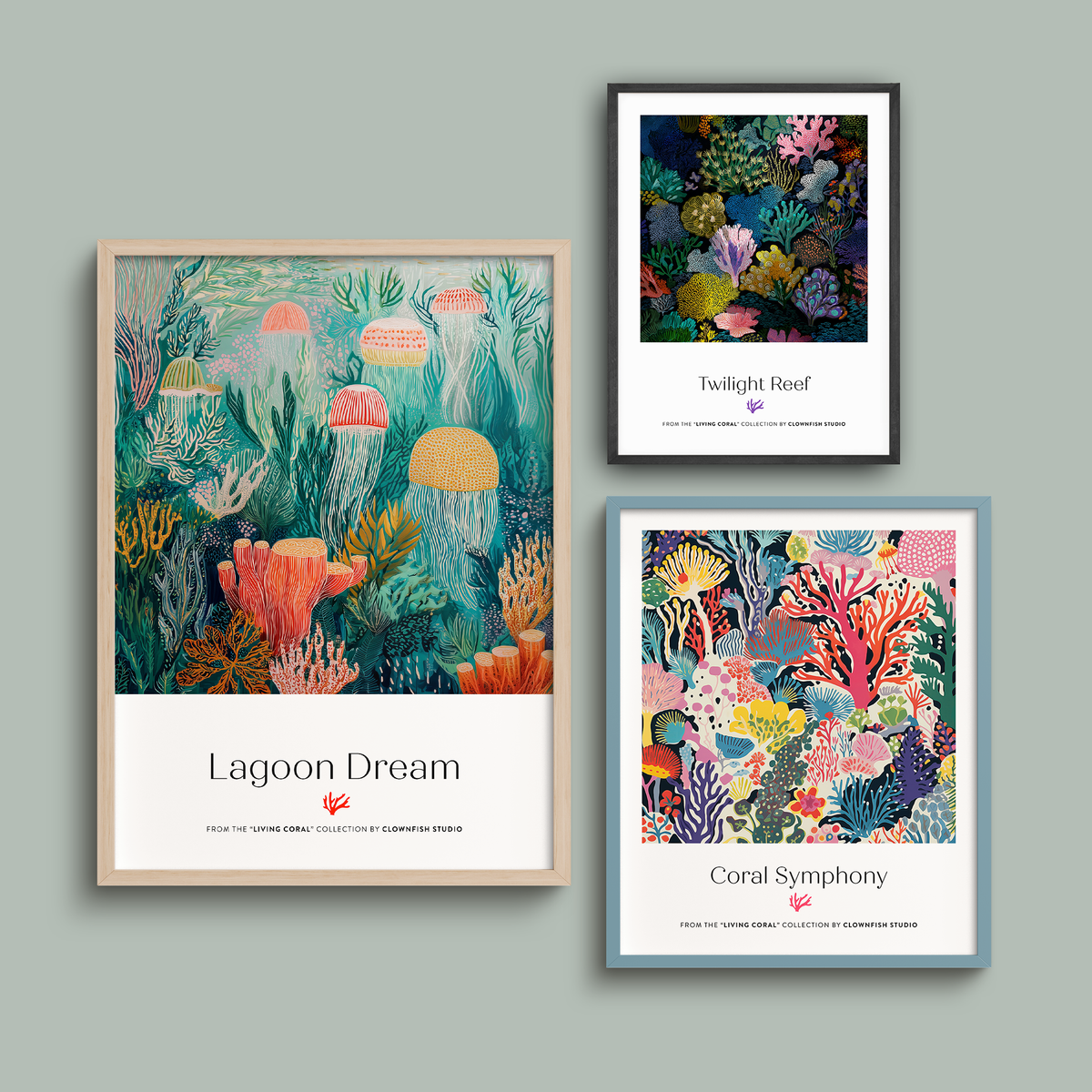 Premium Art Print - Living Coral: Lagoon Dream