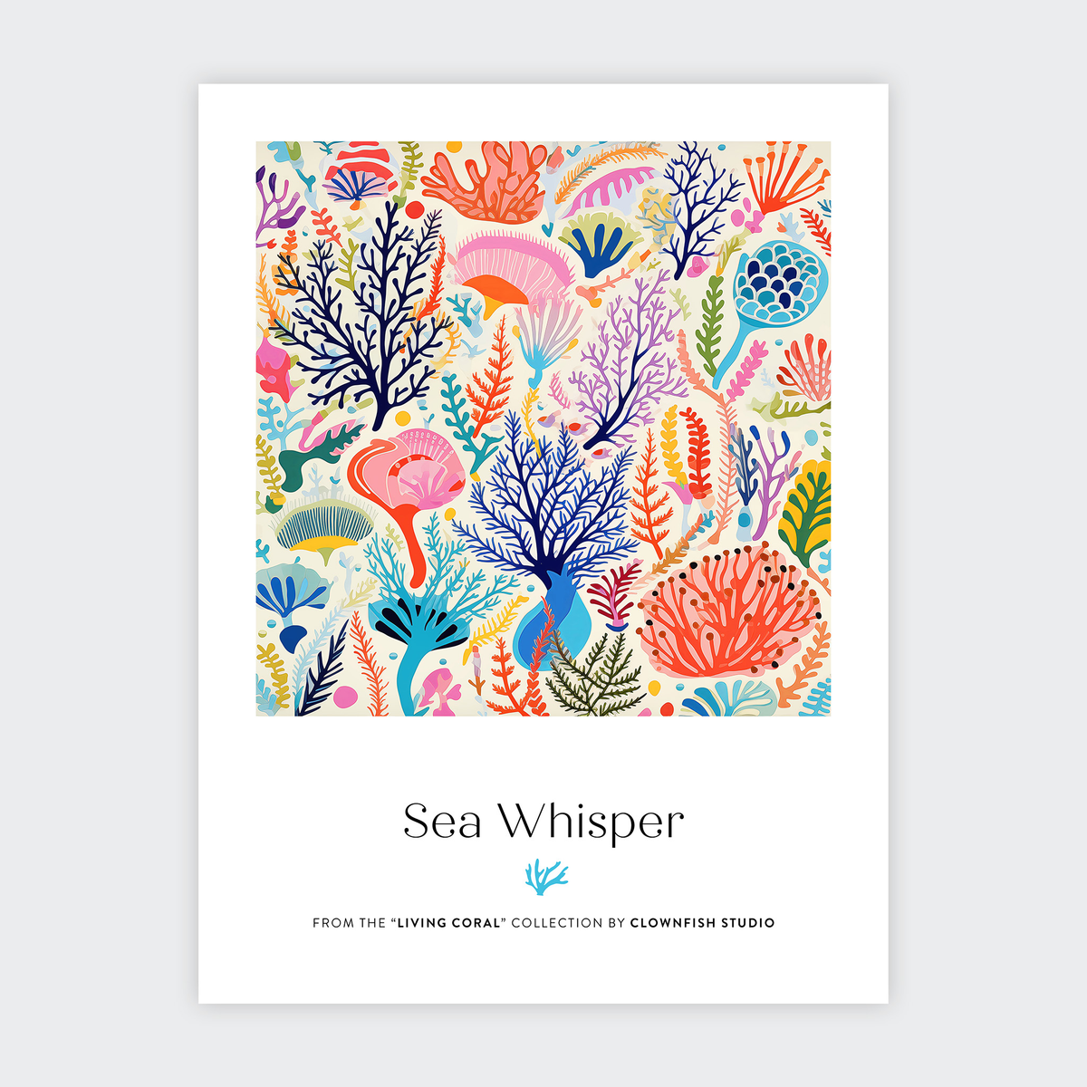 Premium Art Print - Living Coral: Sea Whisper