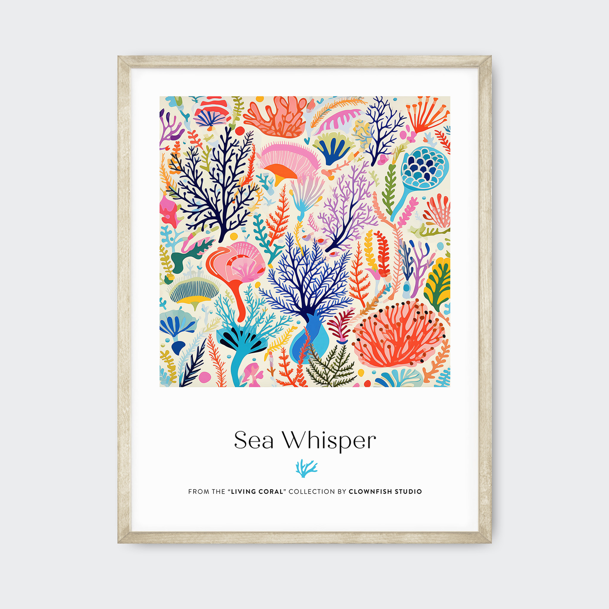 Premium Art Print - Living Coral: Sea Whisper