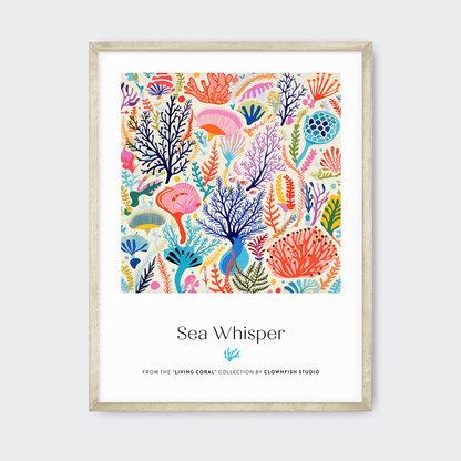 Premium Art Print - Living Coral: Sea Whisper
