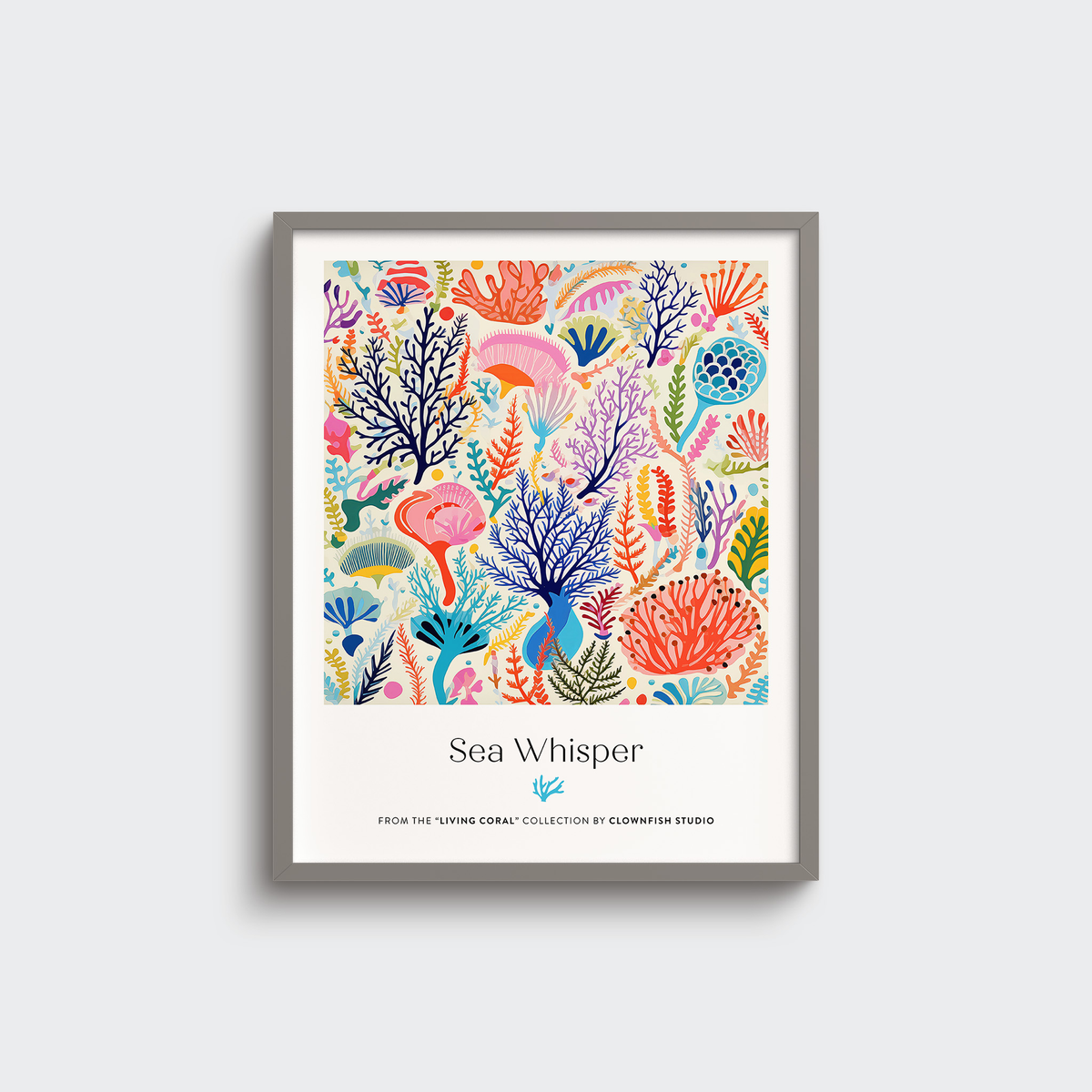 Premium Art Print - Living Coral: Sea Whisper