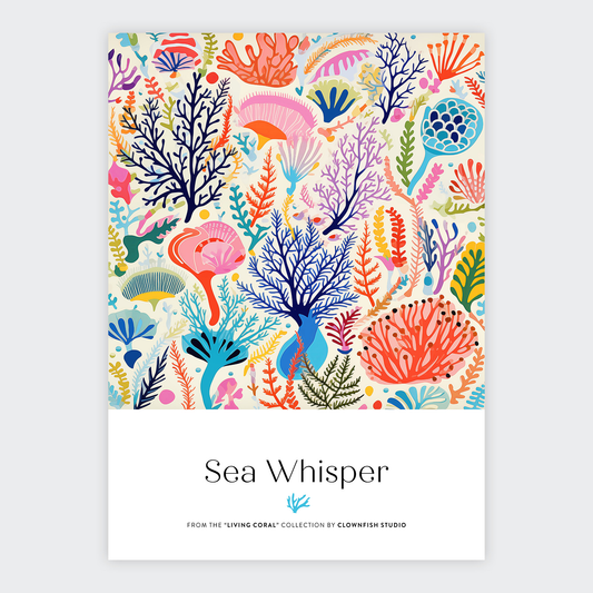 Premium Art Print - Living Coral: Sea Whisper