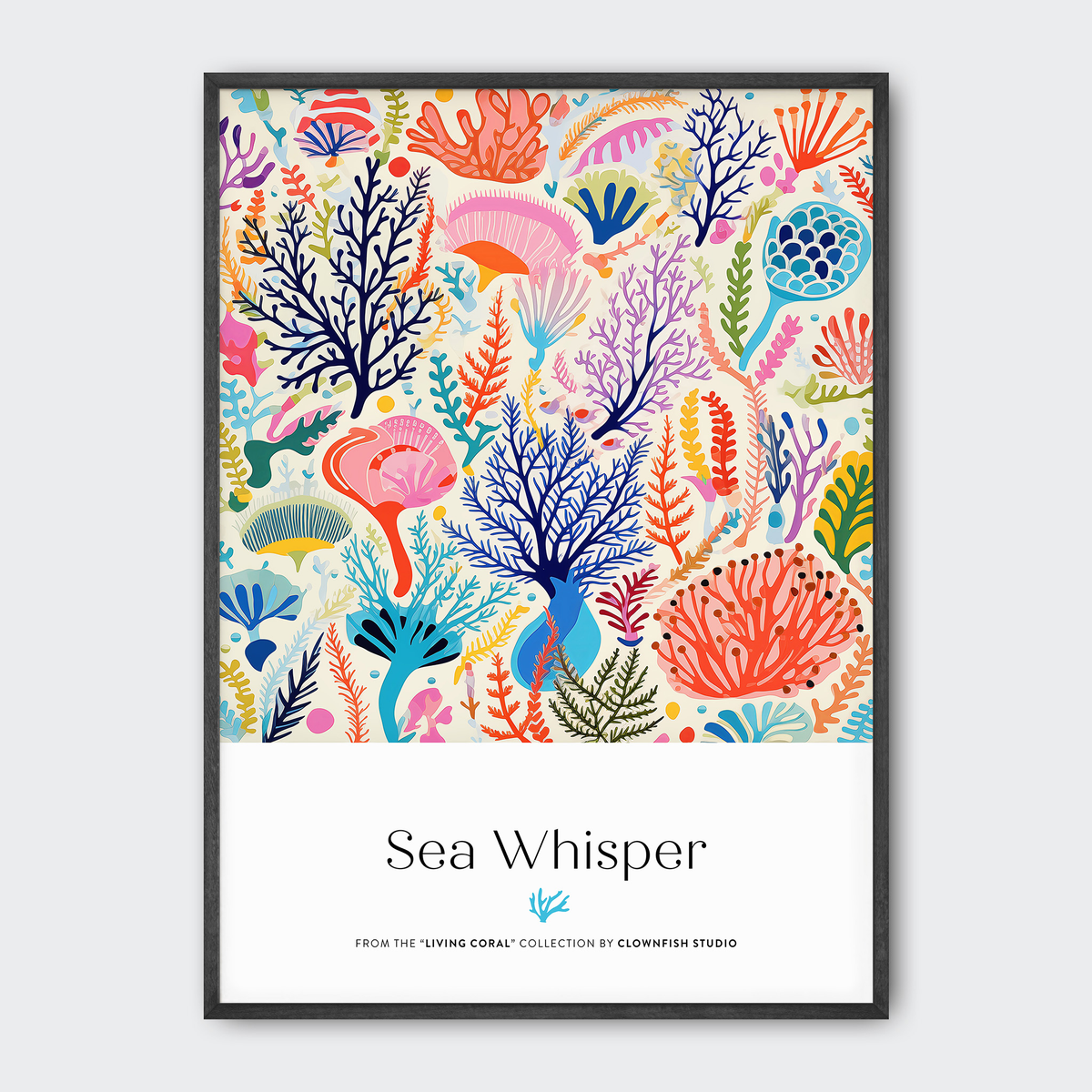 Premium Art Print - Living Coral: Sea Whisper