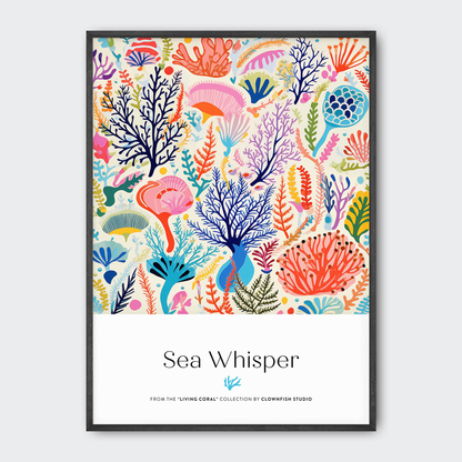 Premium Art Print - Living Coral: Sea Whisper
