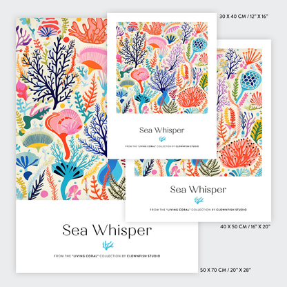 Premium Art Print - Living Coral: Sea Whisper