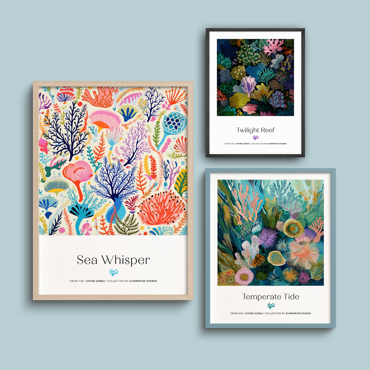 Premium Art Print - Living Coral: Sea Whisper