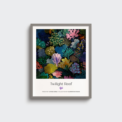 Premium Art Print - Living Coral: Twilight Reef