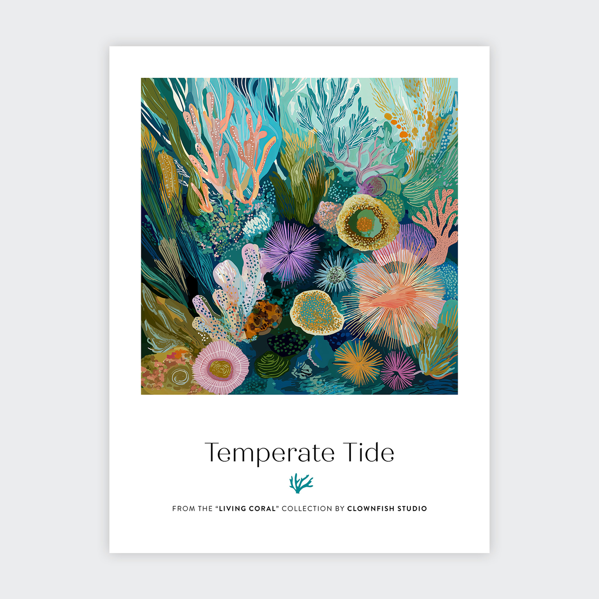 Premium Art Print - Living Coral: Temperate Tide