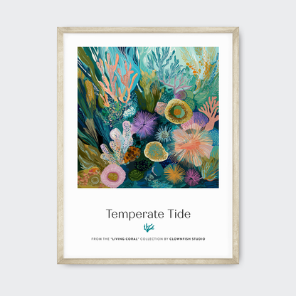 Premium Art Print - Living Coral: Temperate Tide