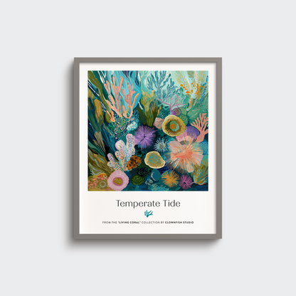Premium Art Print - Living Coral: Temperate Tide