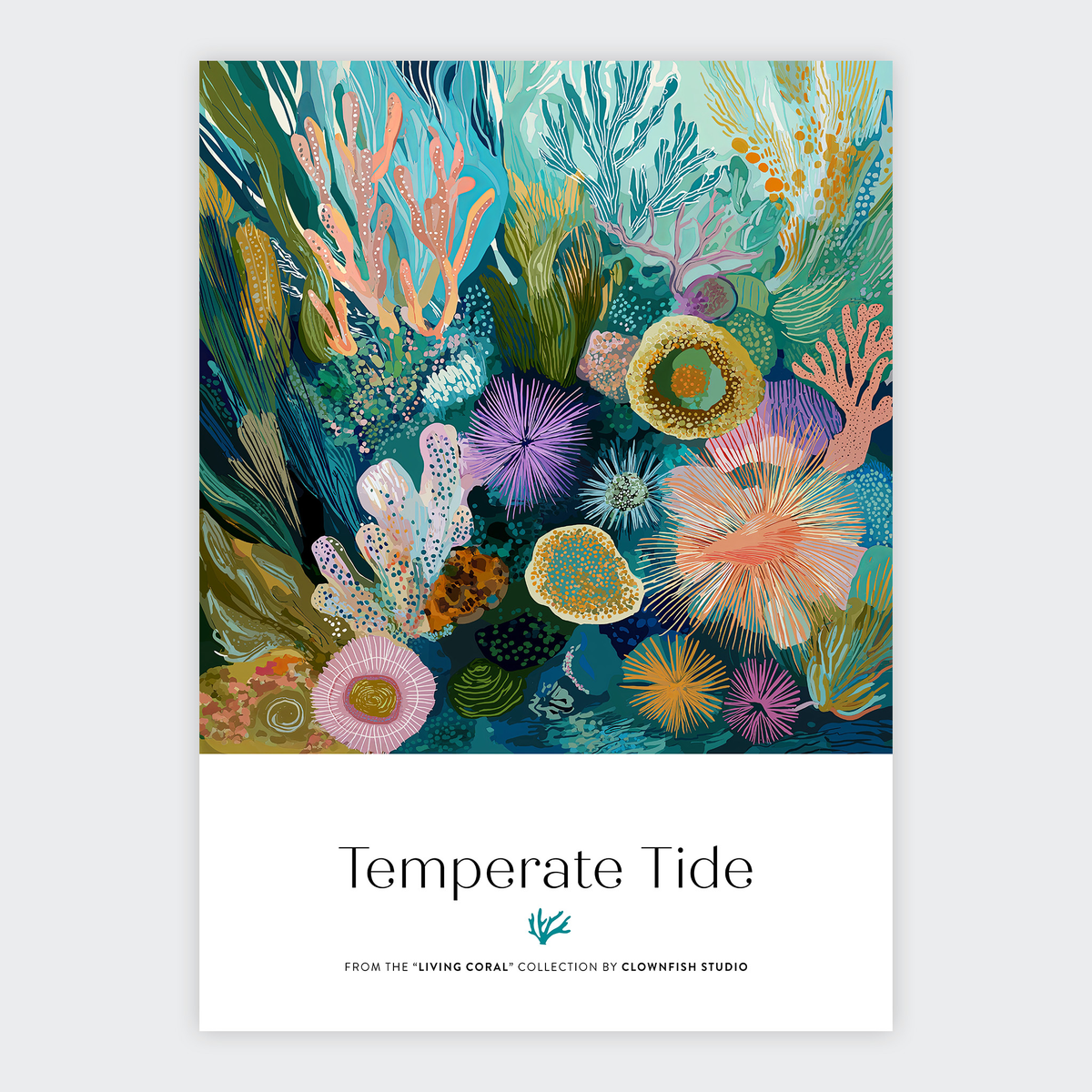 Premium Art Print - Living Coral: Temperate Tide