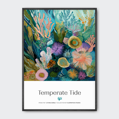 Premium Art Print - Living Coral: Temperate Tide