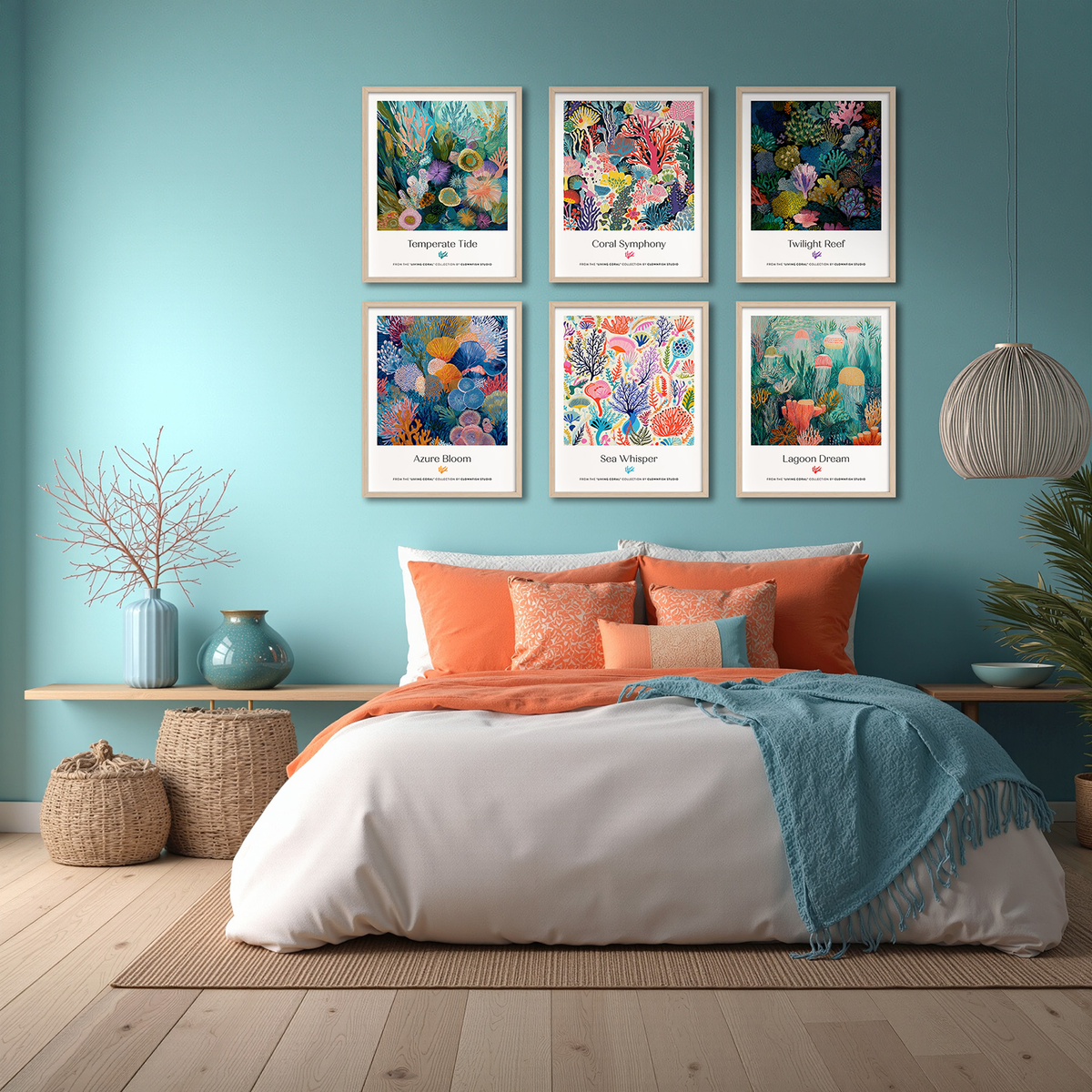 Premium Art Print - Living Coral: Temperate Tide