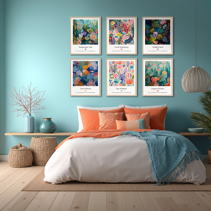 Premium Art Print - Living Coral: Temperate Tide
