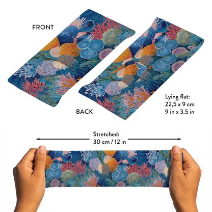 Sea-Ready Headband - Living Coral: Azure Bloom