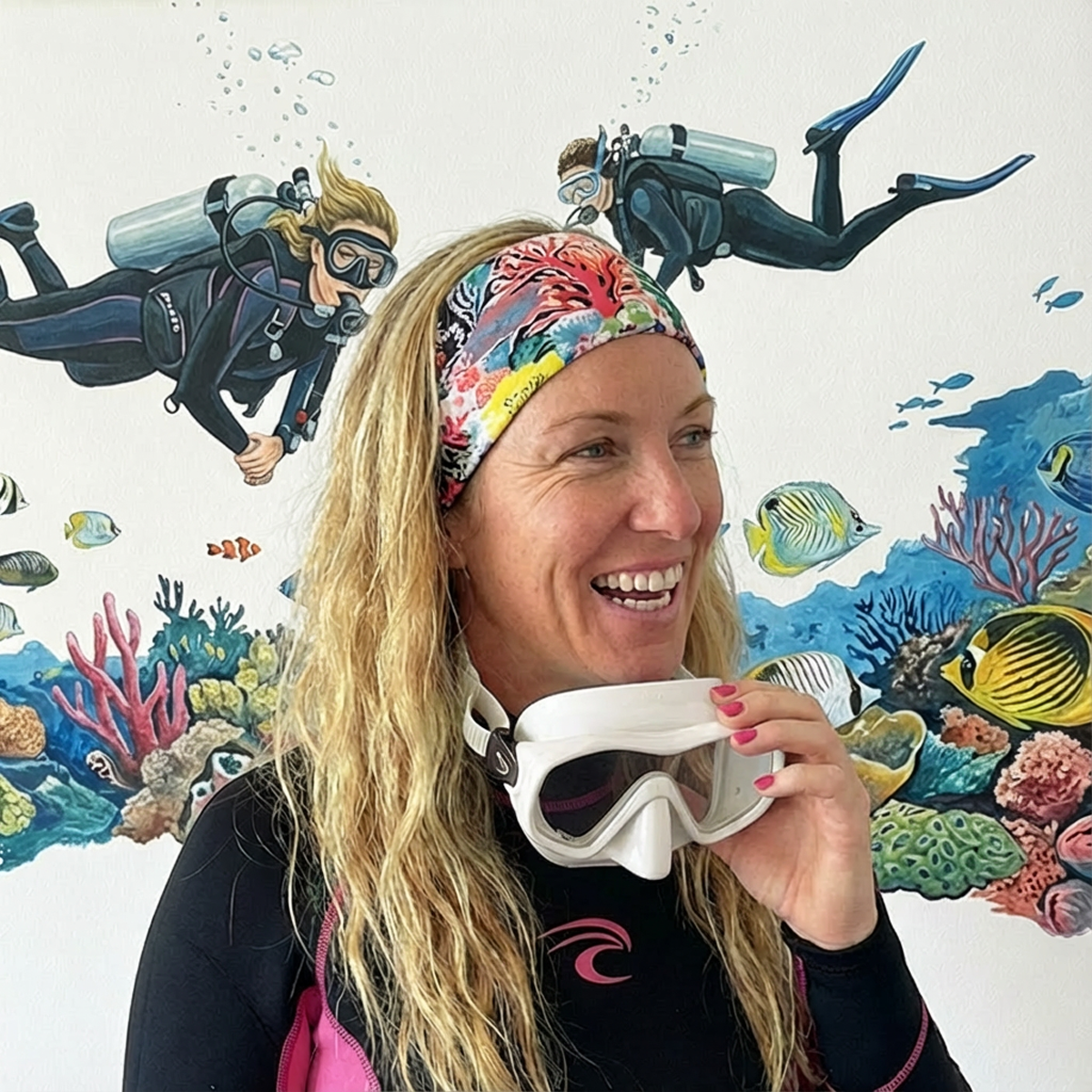 Sea-Ready Headband - Living Coral: Coral Symphony