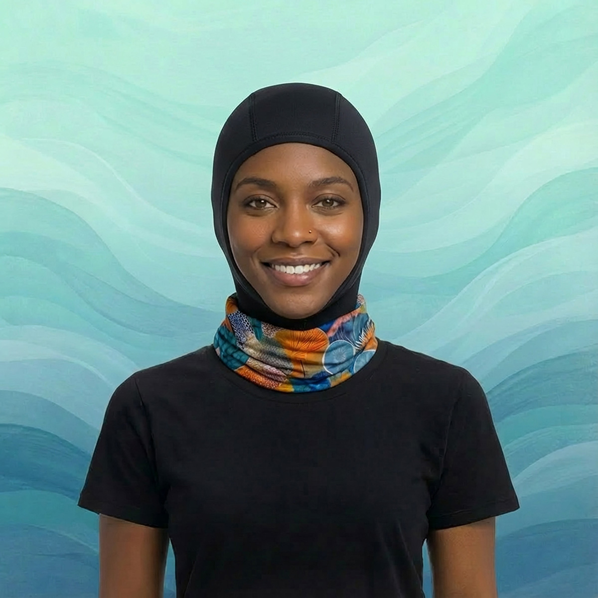 Sea Breeze Neckwear - Living Coral: Azure Bloom