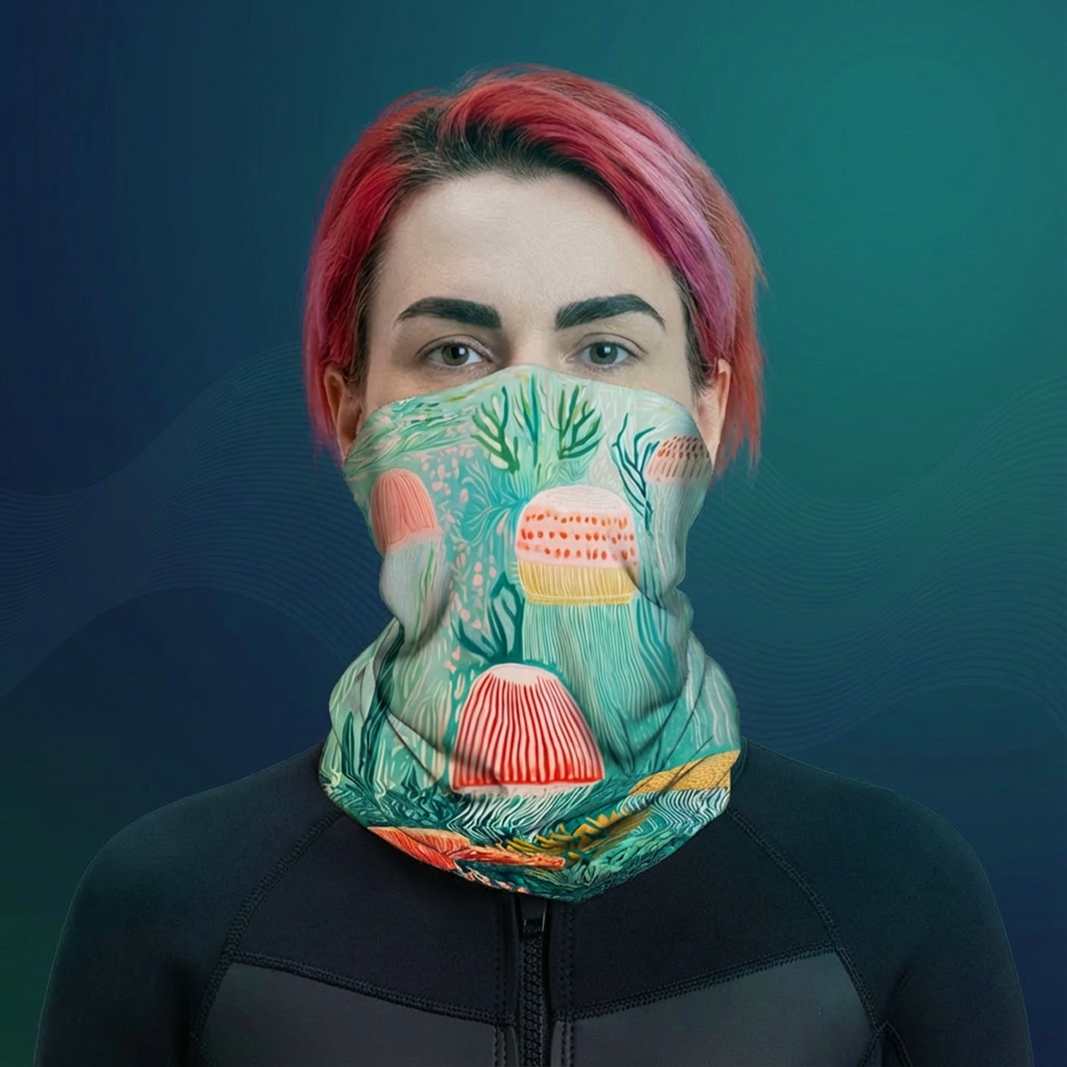 Sea Breeze Neckwear - Living Coral: Lagoon Dream