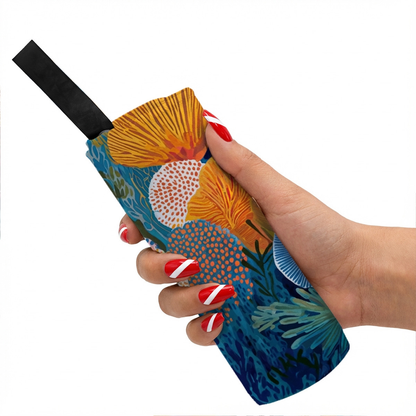Pocket Gear Towel - Living Coral: Azure Bloom