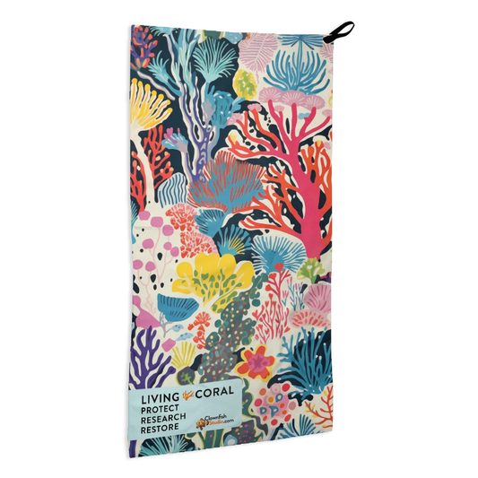 Pocket Gear Towel - Living Coral: Coral Symphony
