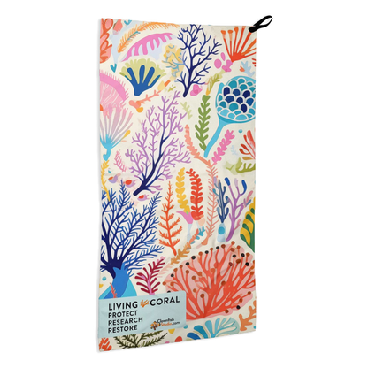 Pocket Gear Towel - Living Coral: Sea Whisper