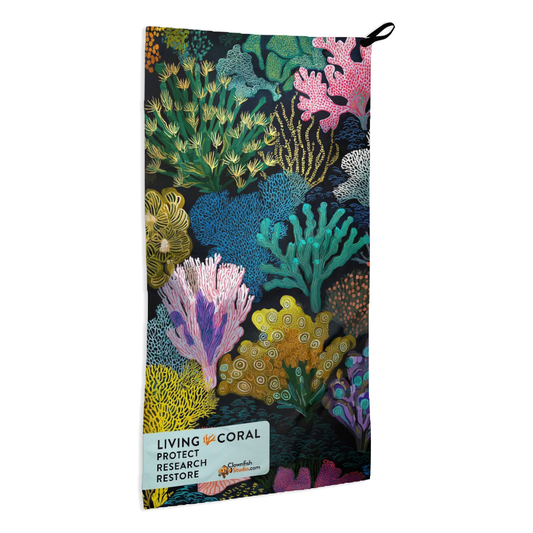 Pocket Gear Towel - Living Coral: Twilight Reef