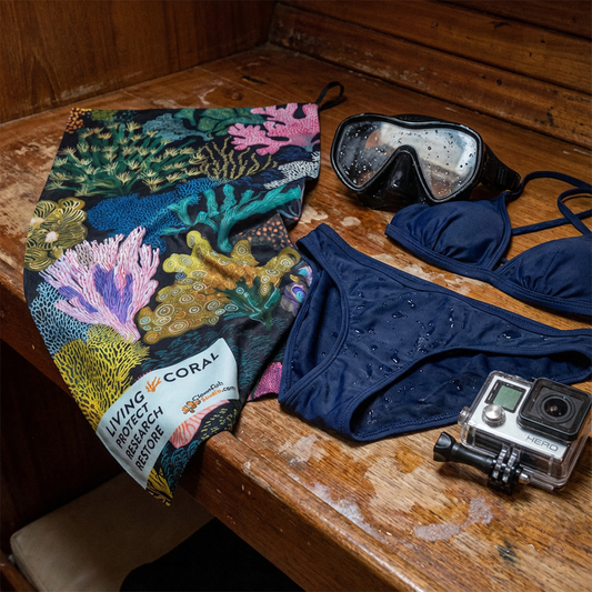 Pocket Gear Towel - Living Coral: Twilight Reef