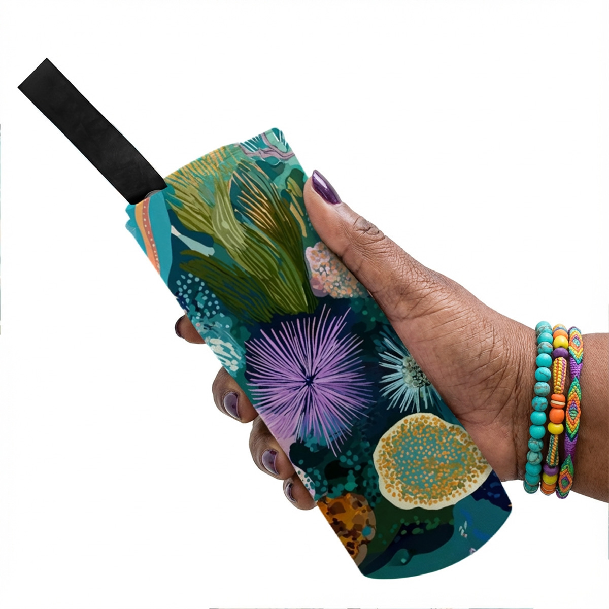 Pocket Gear Towel - Living Coral: Temperate Tide