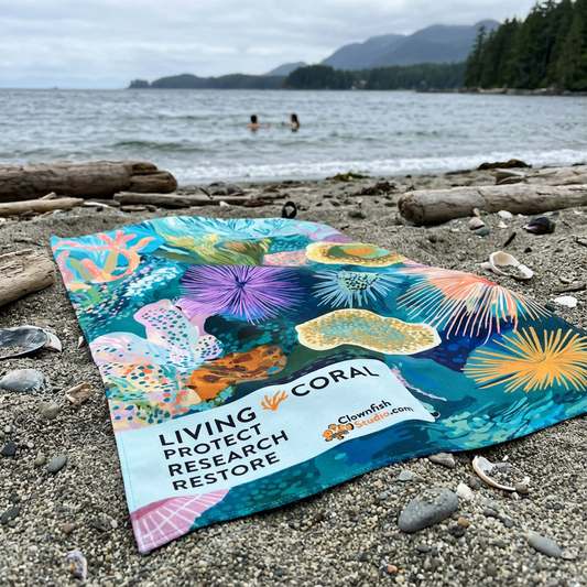 Pocket Gear Towel - Living Coral: Temperate Tide