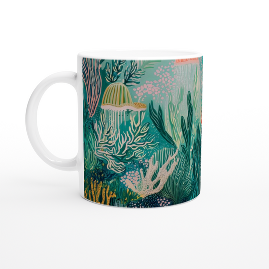 Ocean-Inspired Mug - Living Coral: Lagoon Dream
