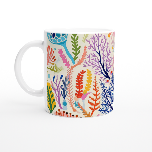 Ocean-Inspired Mug - Living Coral: Sea Whisper