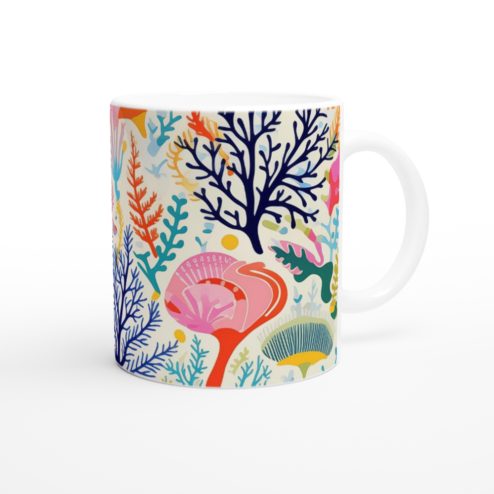 Ocean-Inspired Mug - Living Coral: Sea Whisper