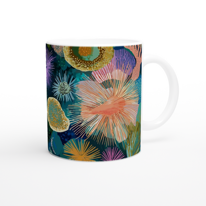 Ocean-Inspired Mug - Living Coral: Temperate Tide