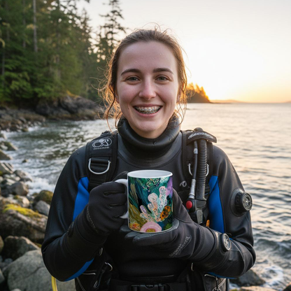 Ocean-Inspired Mug - Living Coral: Temperate Tide