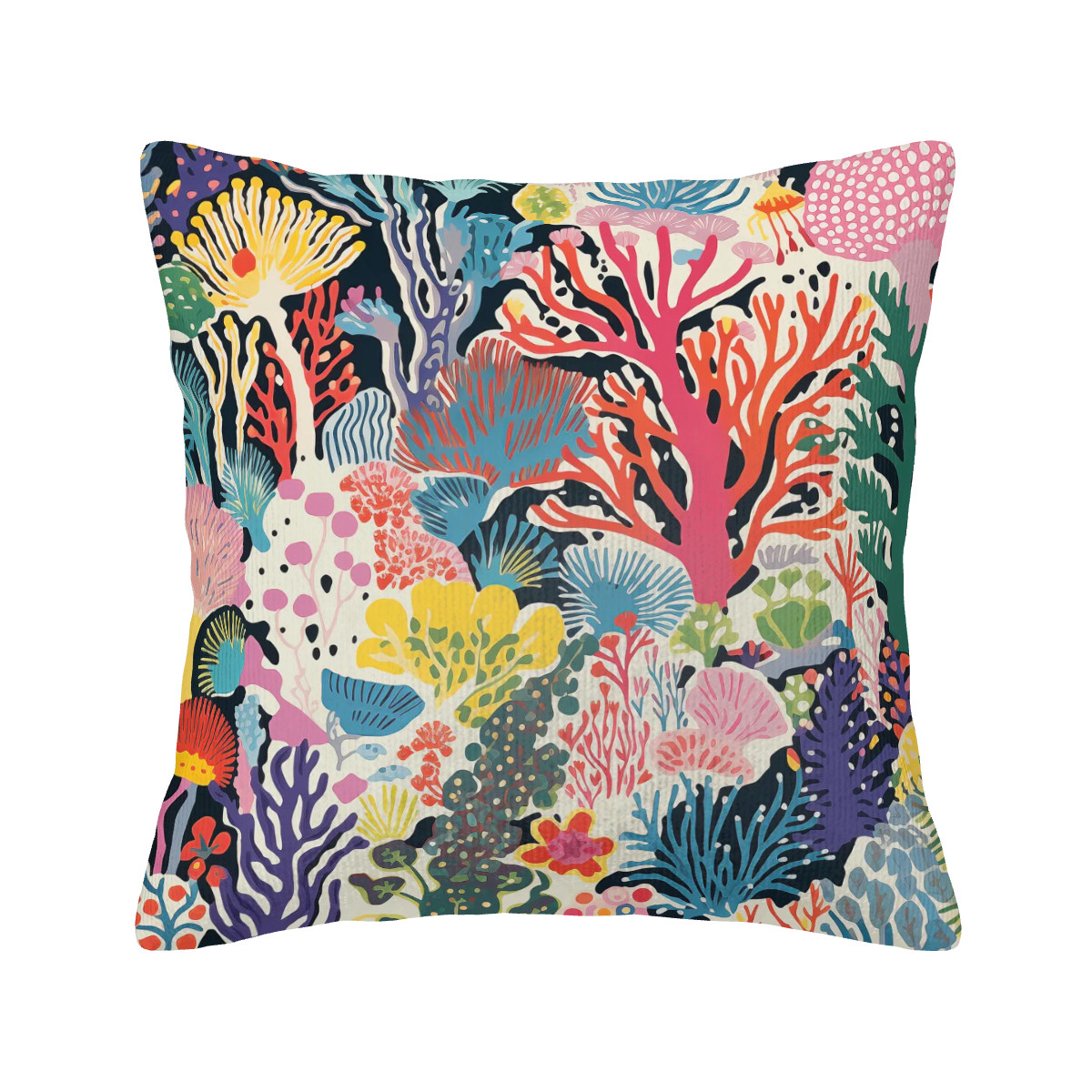 Ocean Dream Pillowcase - Living Coral: Coral Symphony