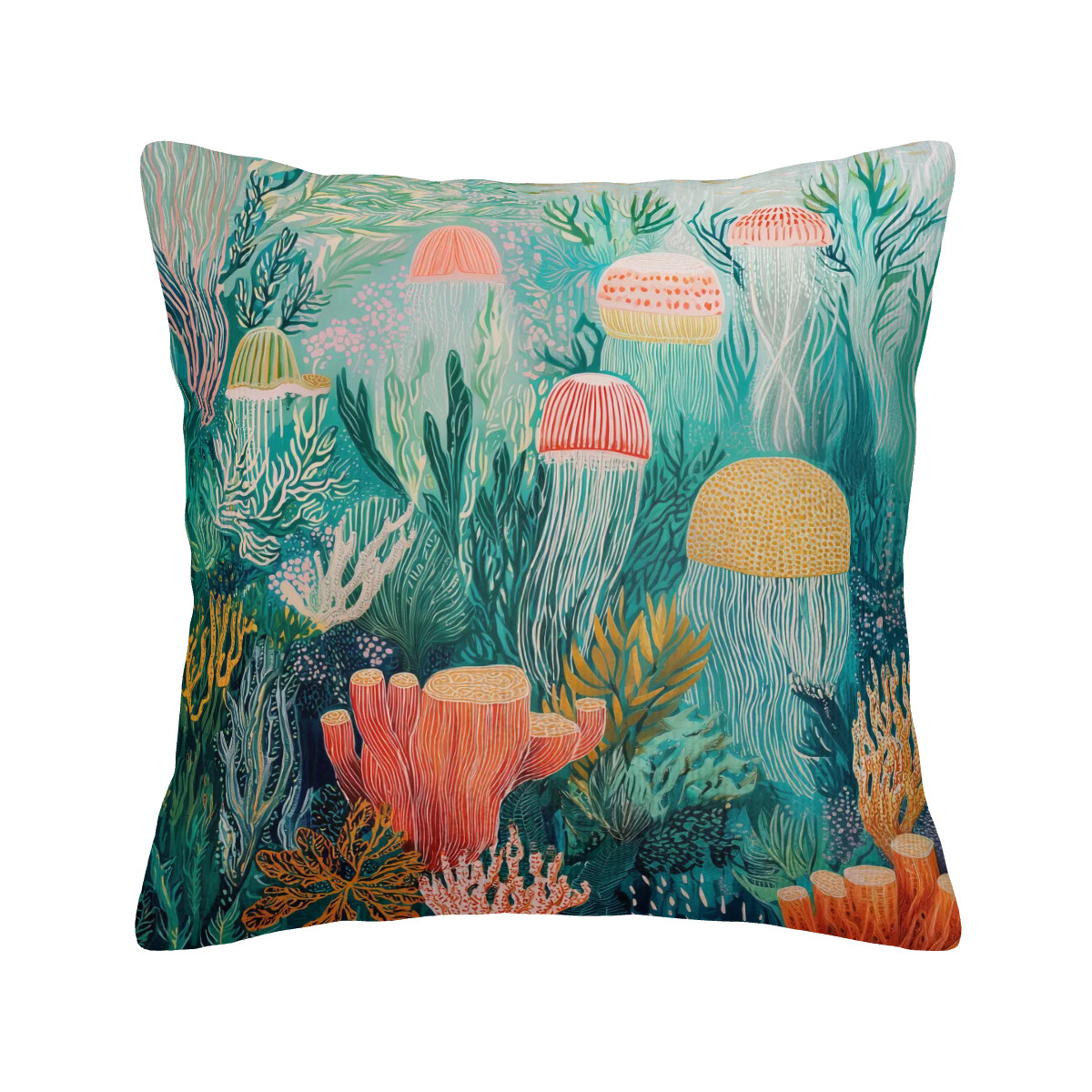 Ocean Dream Pillowcase - Living Coral: Lagoon Dream