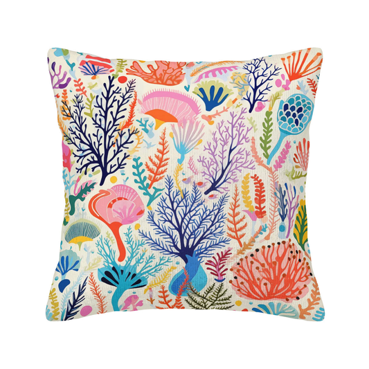 Ocean Dream Pillowcase - Living Coral: Sea Whisper