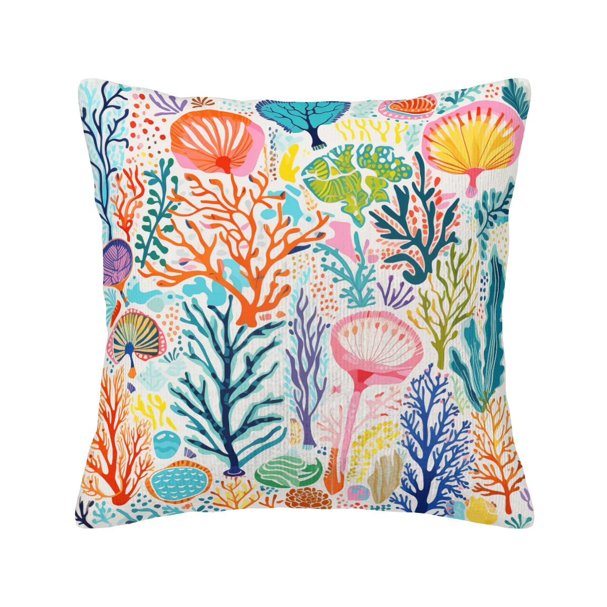 Ocean Dream Pillowcase - Living Coral: Sea Whisper