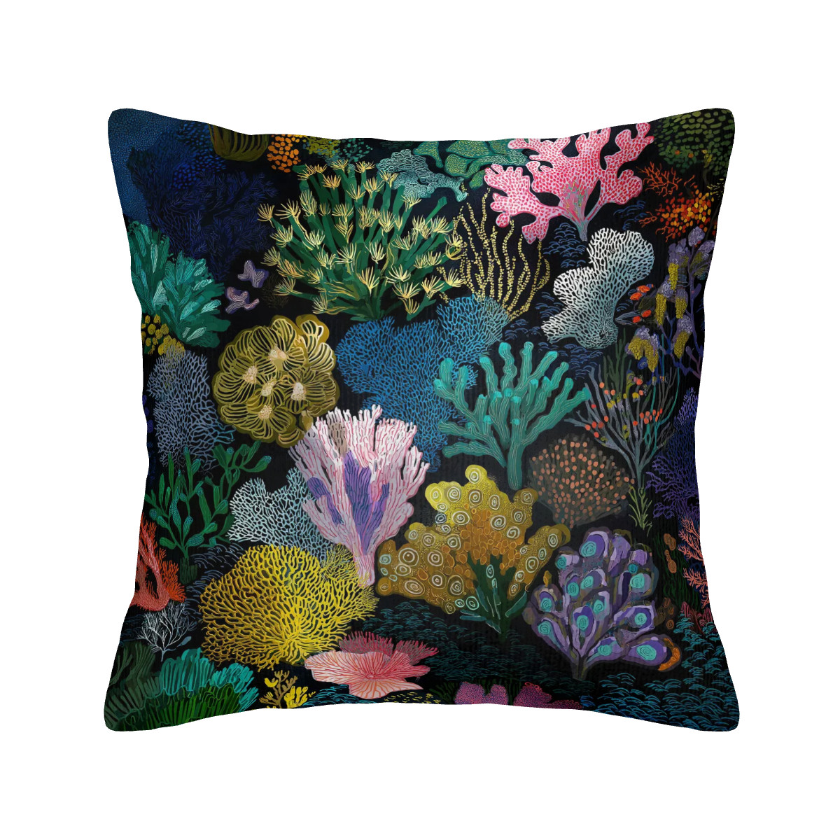 Ocean Dream Pillowcase - Living Coral: Twilight Reef
